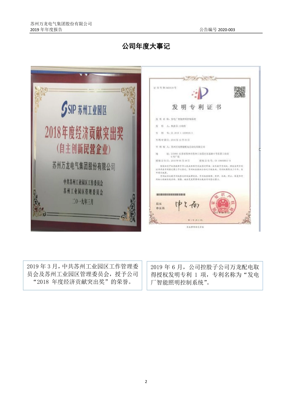 831701_2019_万龙电气_2019年年度报告_2020-07-29.pdf_第2页