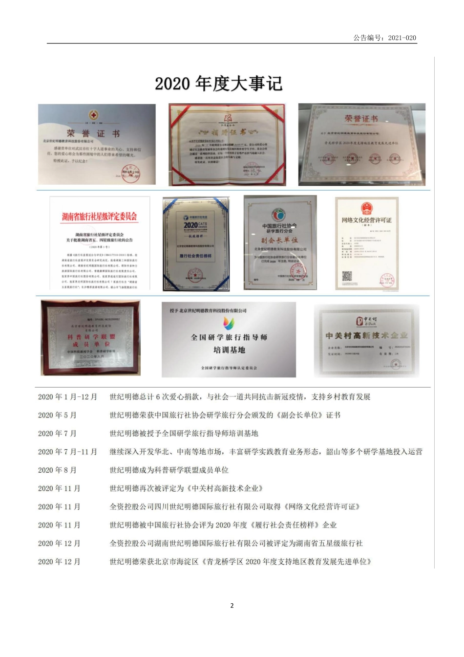 839264_2020_世纪明德_2020年年度报告_2021-04-18.pdf_第2页