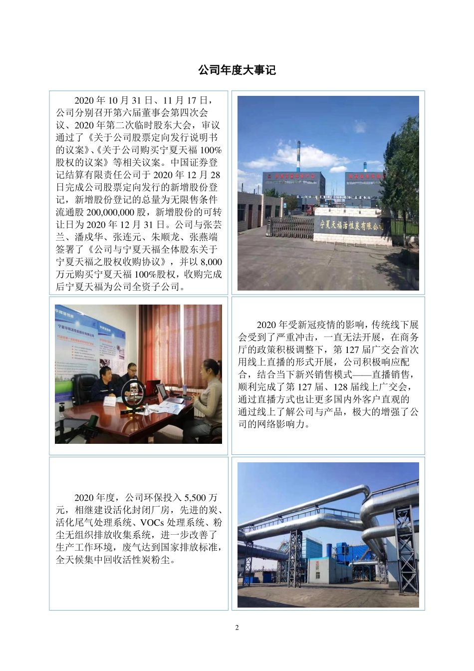 871487_2020_华辉环保_2020年年度报告_2021-04-26.pdf_第2页