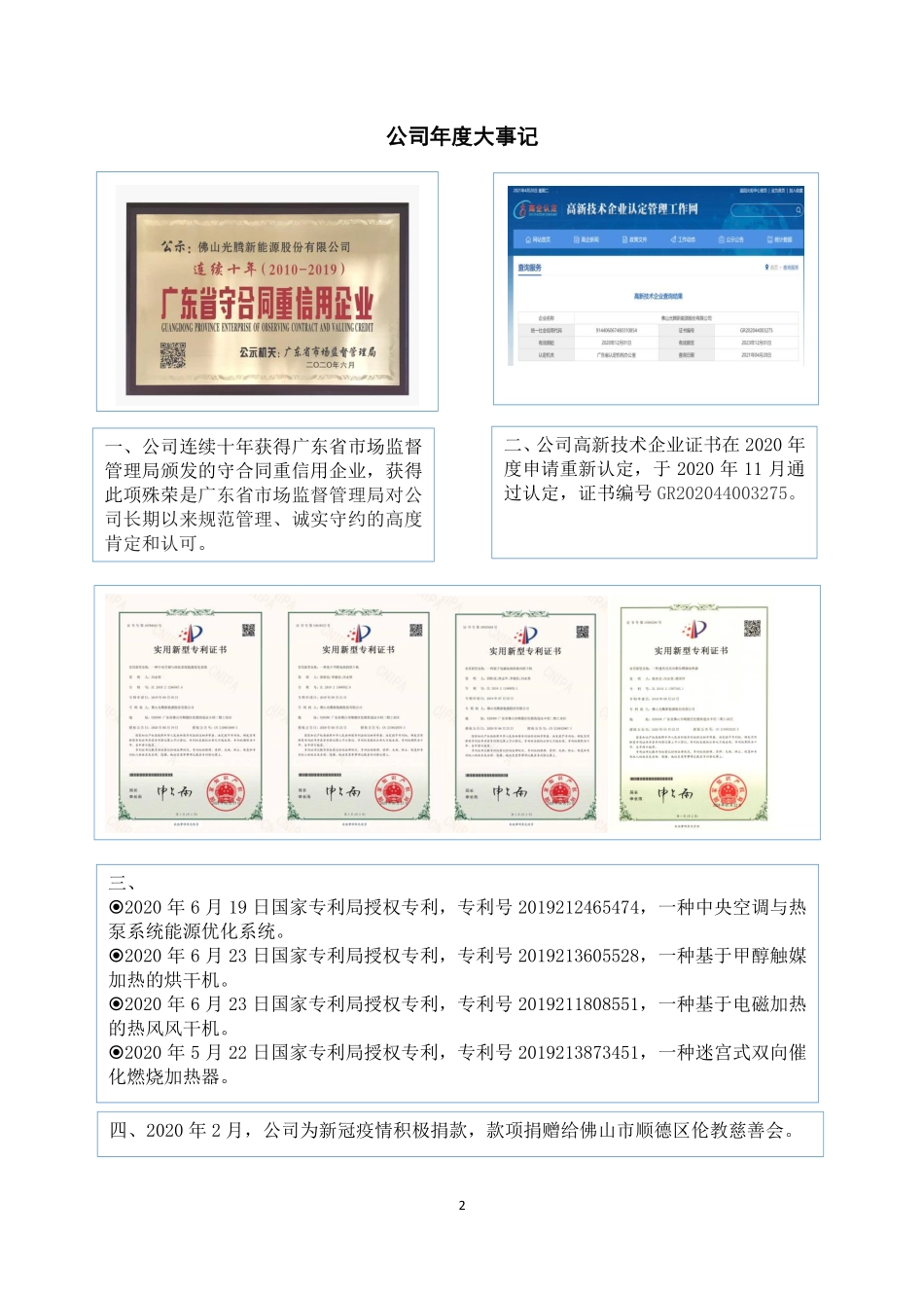 872150_2020_光腾新能_2020年年度报告_2021-04-27.pdf_第2页