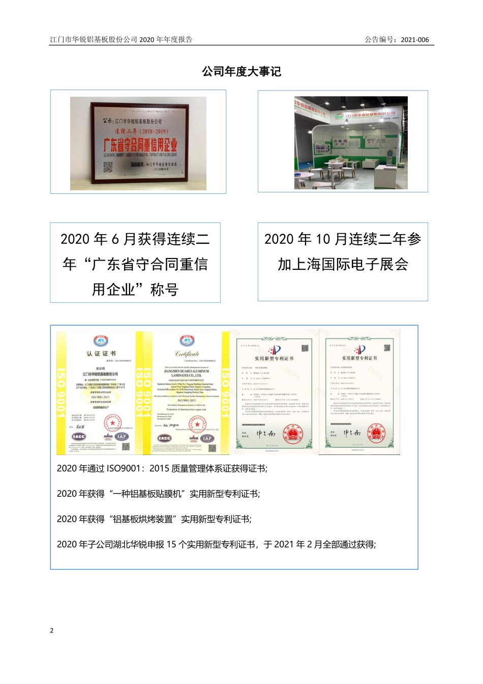 872545_2020_华锐基板_2020年年度报告_2021-04-14.pdf_第2页