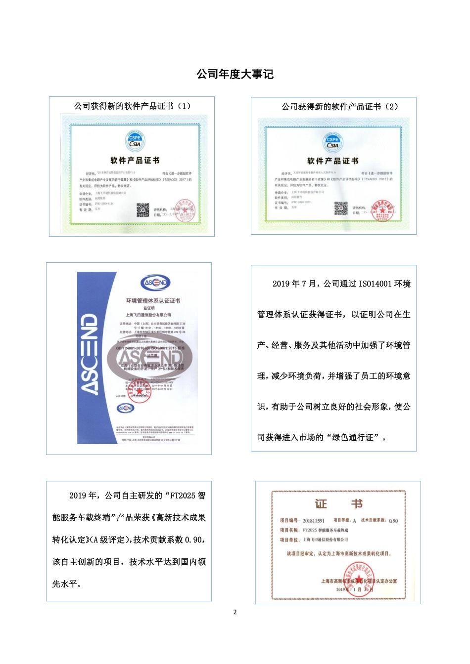 430427_2019_飞田通信_2019年年度报告_2020-04-27.pdf_第2页