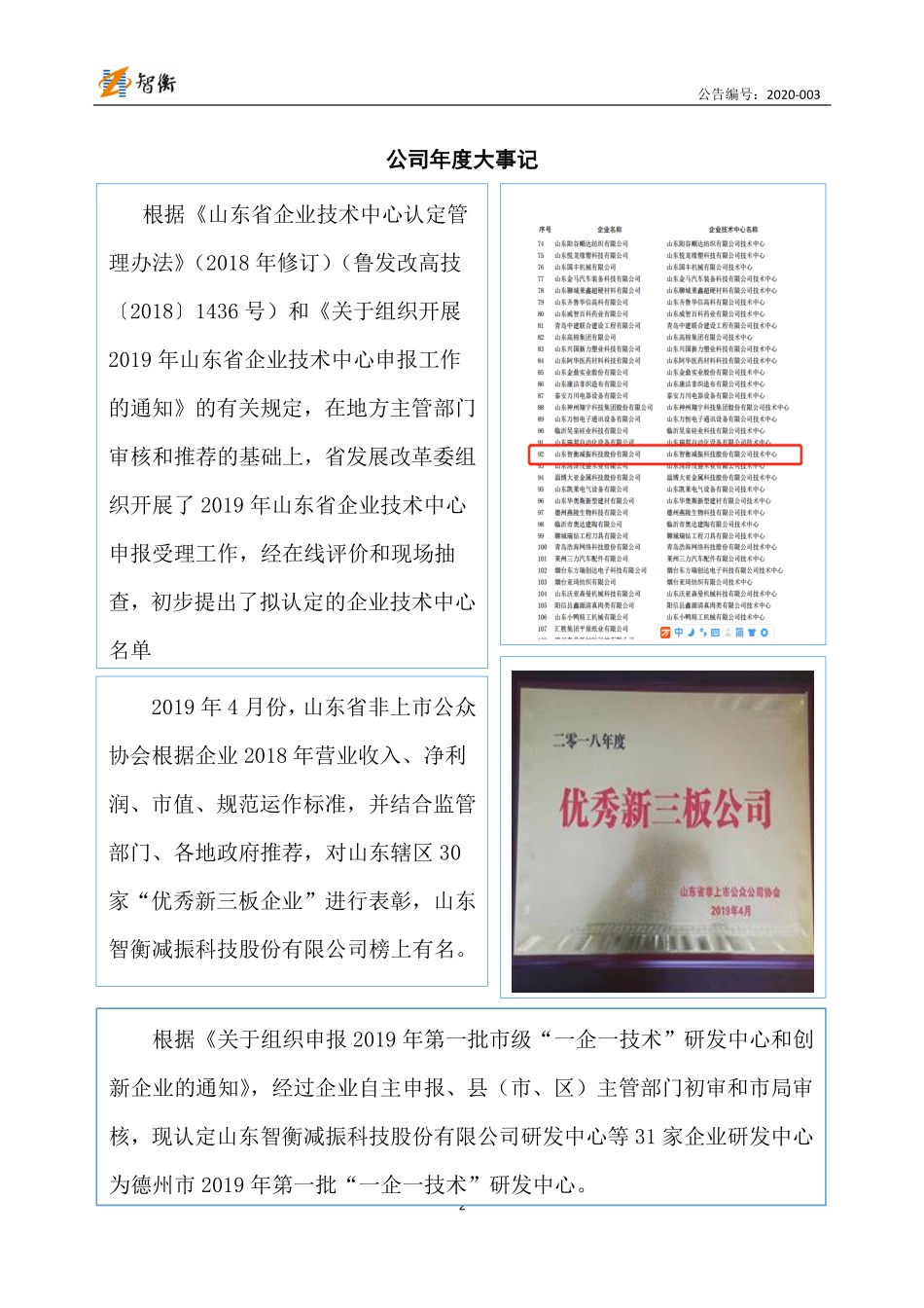 832027_2019_智衡减振_2019年年度报告_2020-04-21.pdf_第2页