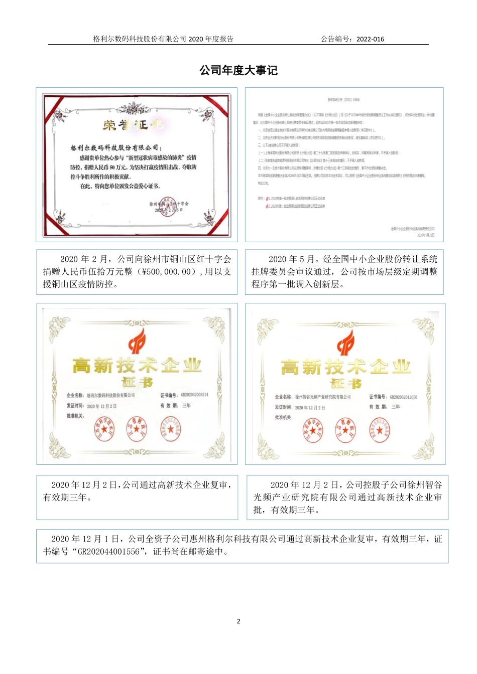 831641_2020_格利尔_2020年年度报告_2022-04-21.pdf_第2页