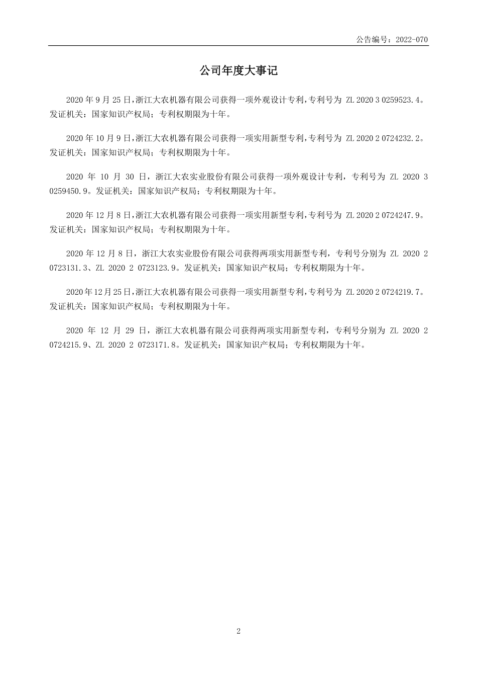 831855_2020_浙江大农_2020年年度报告_2022-03-21.pdf_第2页