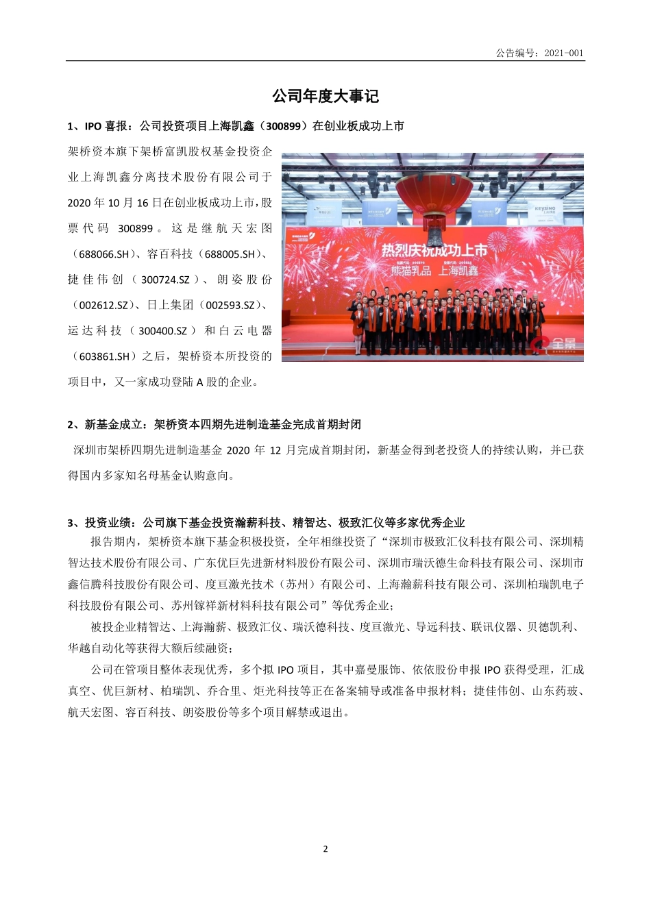 833689_2020_架桥资本_2020年年度报告_2021-04-22.pdf_第2页