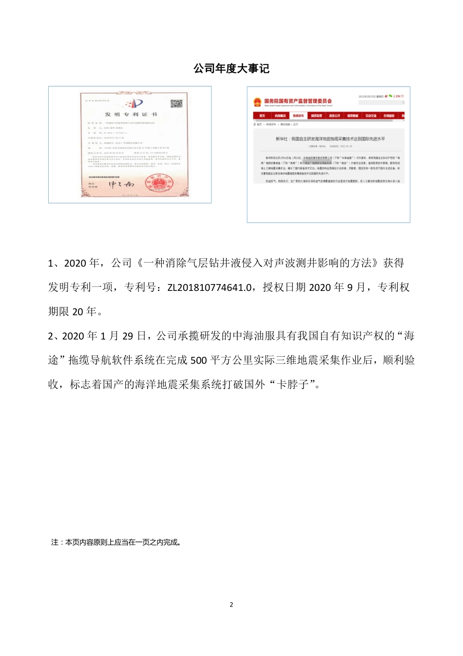 831409_2020_华油科技_2020年年度报告_2021-04-28.pdf_第2页