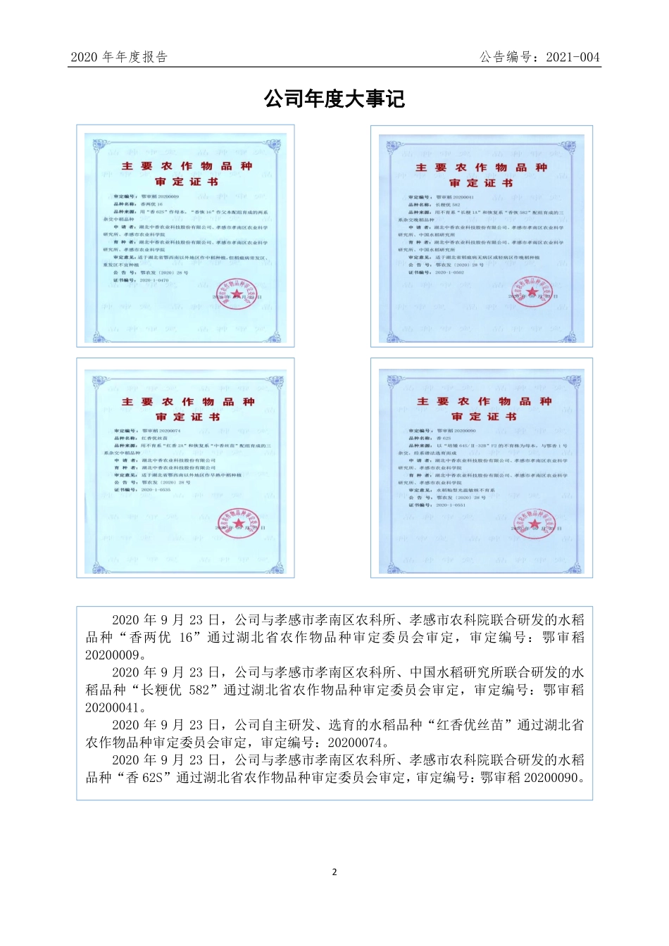 832673_2020_中香农科_2020年年度报告_2021-04-15.pdf_第2页