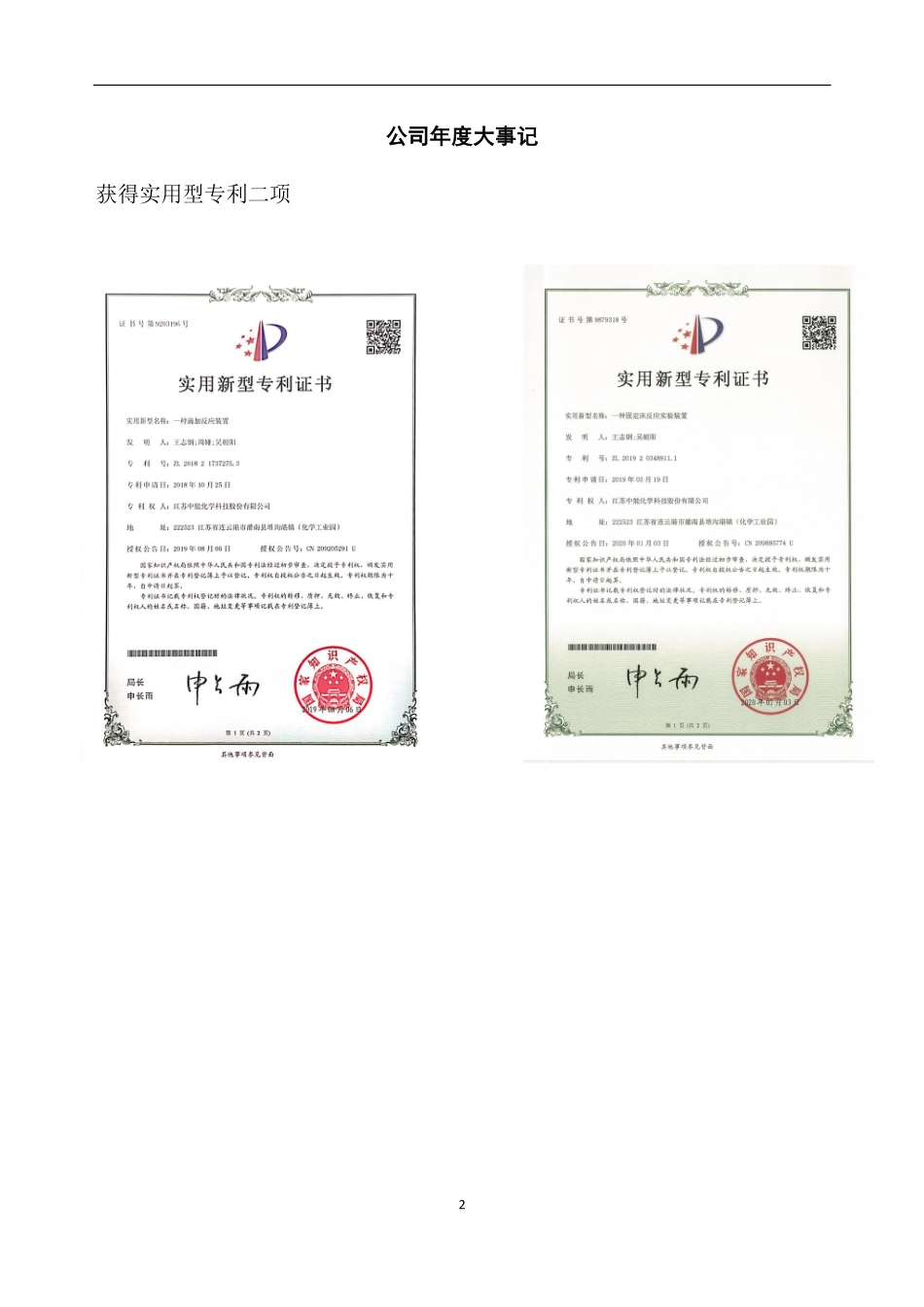 871811_2019_中能科技_2019年年度报告_2020-04-26.pdf_第2页