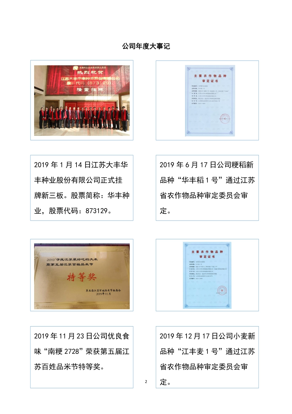 873129_2019_华丰种业_2019年年度报告_2020-04-14.pdf_第2页