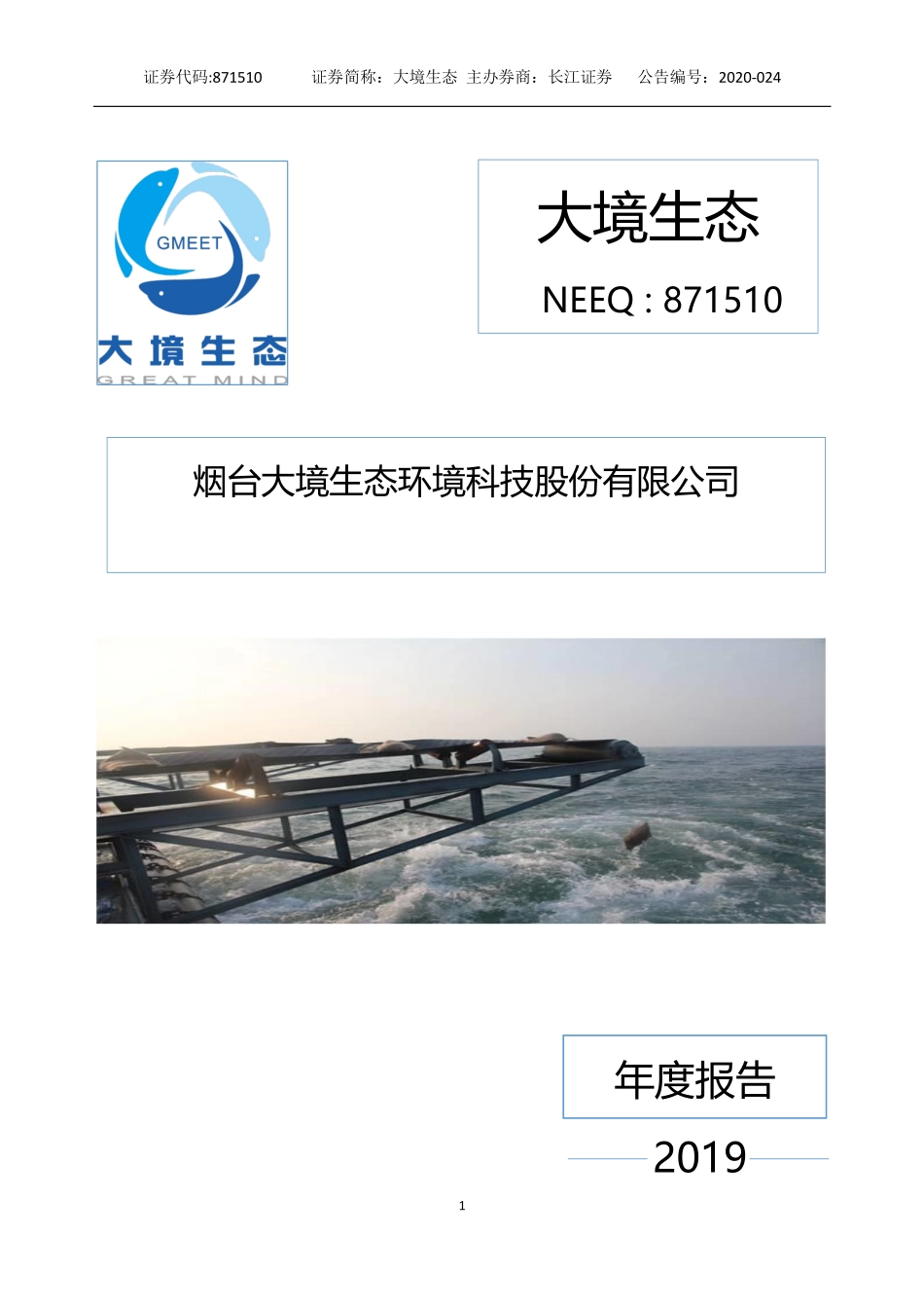 871510_2019_大境生态_2019年年度报告_2020-06-29.pdf_第1页