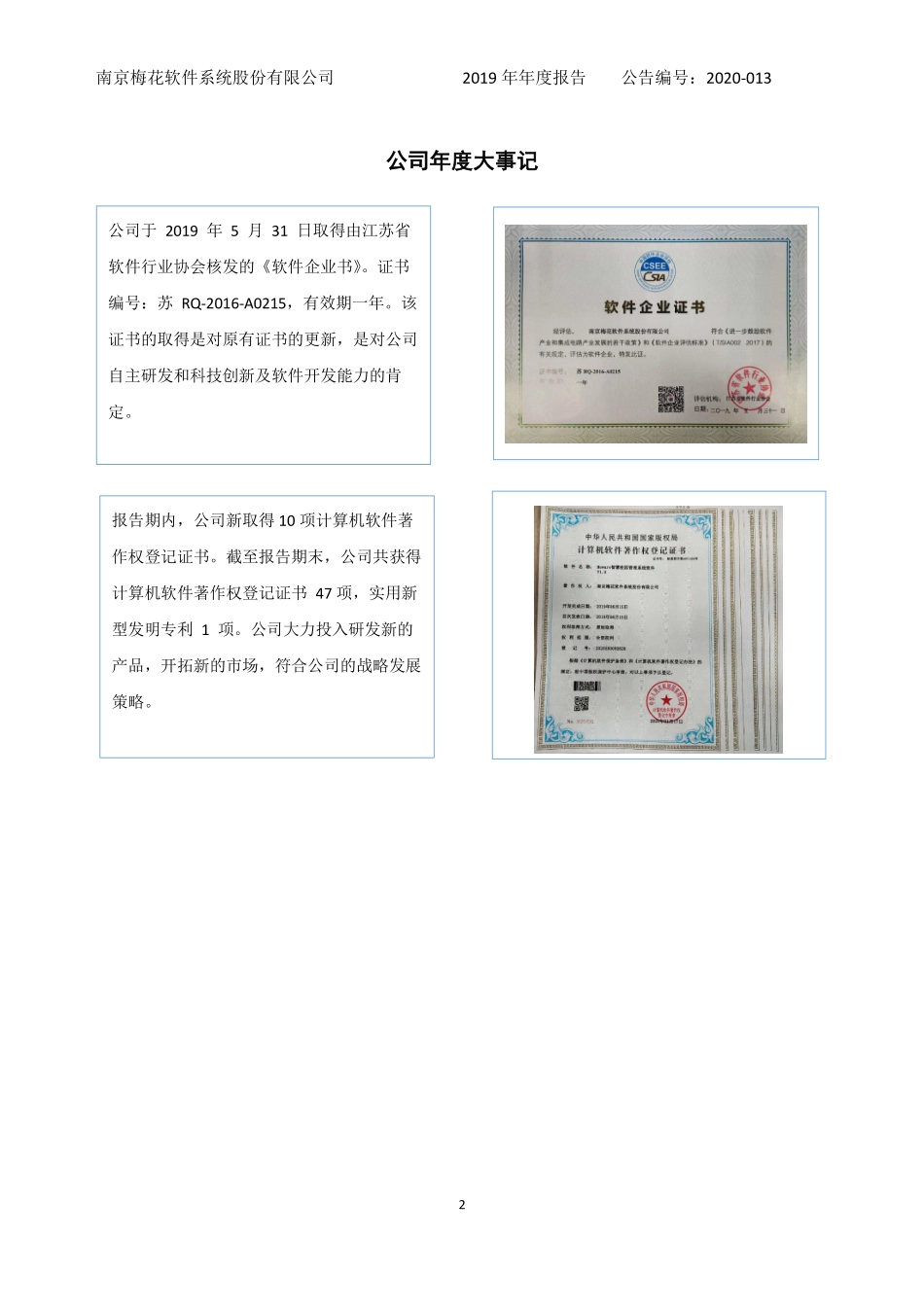 871712_2019_梅花软件_2019年年度报告_2020-03-31.pdf_第2页
