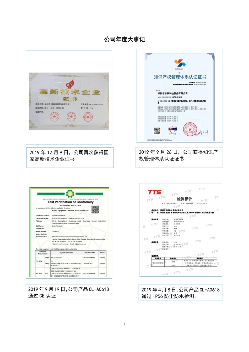 872168_2019_卡联股份_2019年年度报告_2020-04-28.pdf_第2页