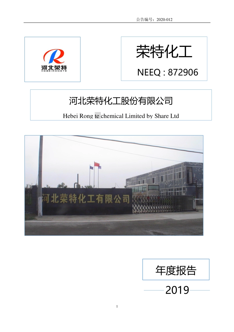 872906_2019_荣特化工_2019年年度报告_2020-03-25.pdf_第1页
