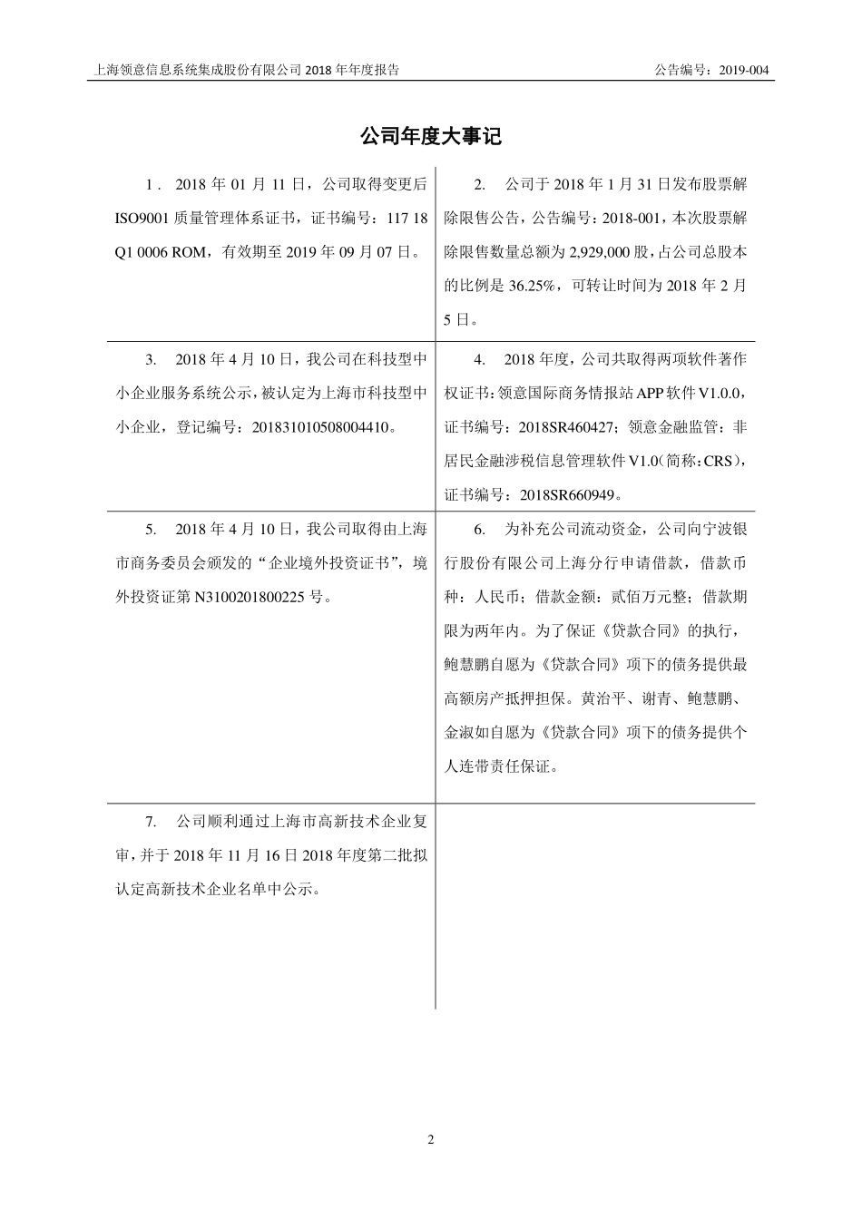 830997_2018_领意信息_2018年年度报告_2019-04-17.pdf_第2页