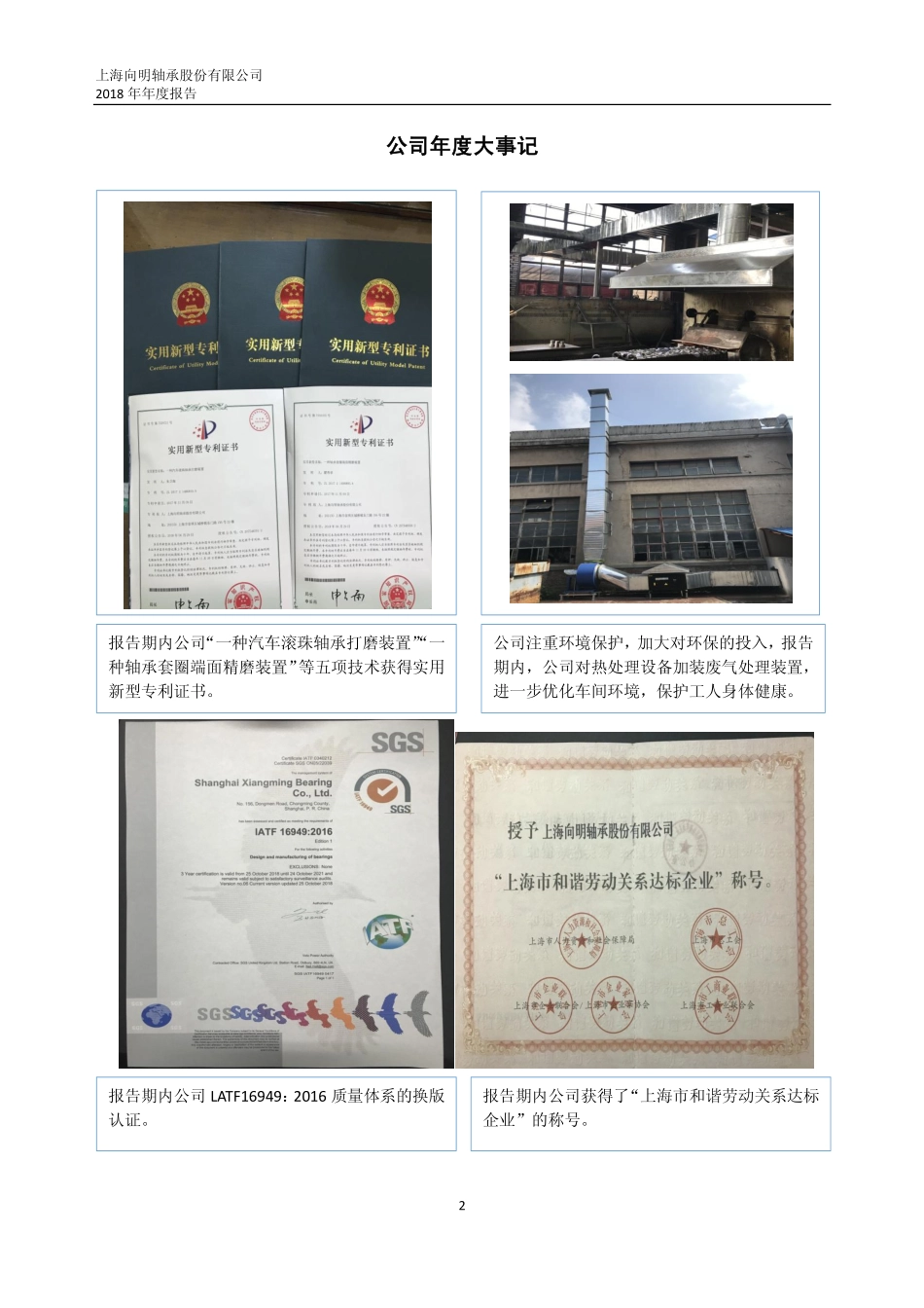 832468_2018_向明轴承_2018年年度报告_2019-04-24.pdf_第2页