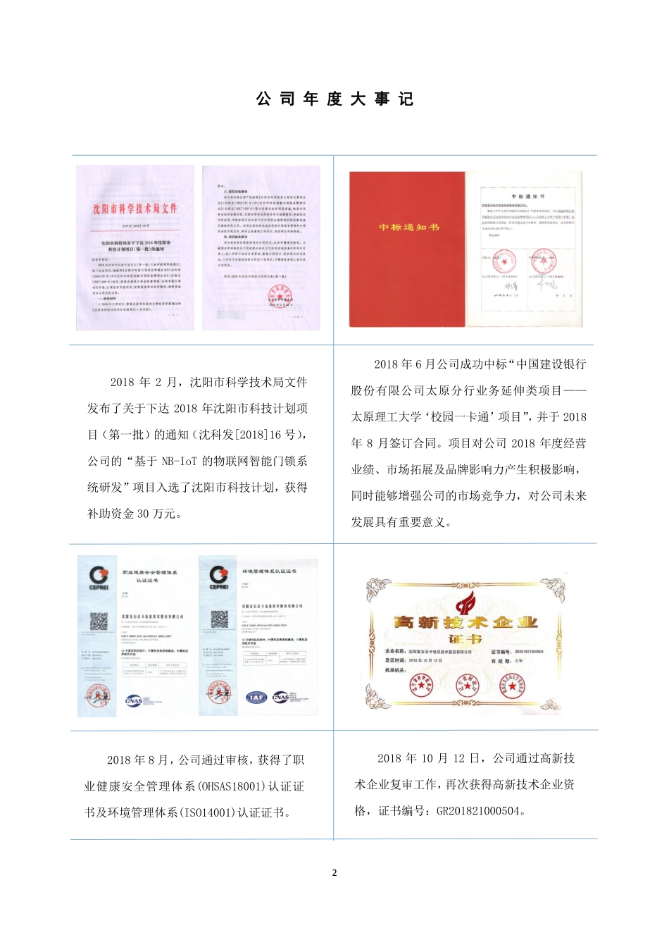 430697_2018_宝石金卡_2018年年度报告_2019-04-22.pdf_第2页