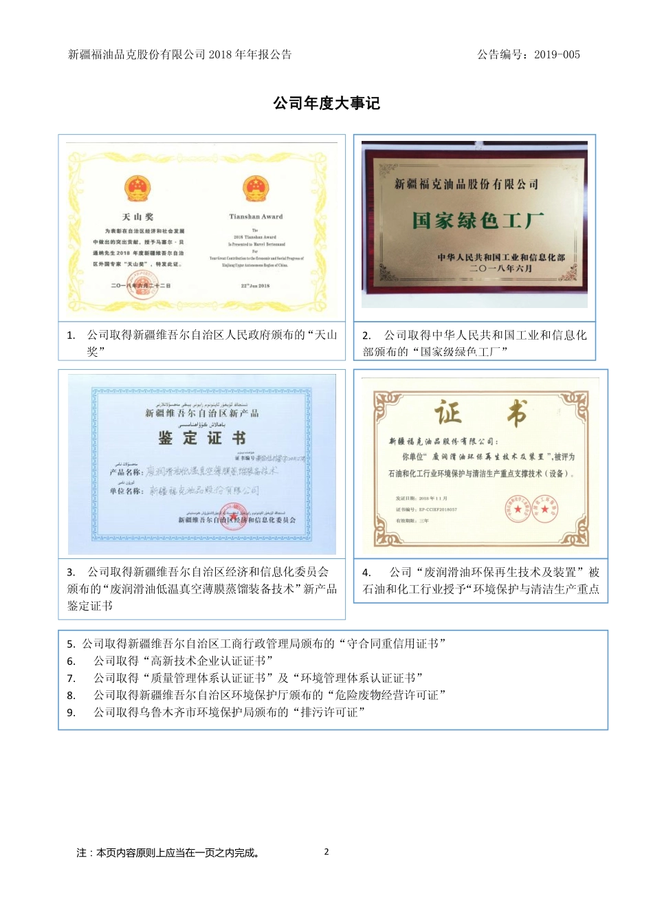 831115_2018_福克油品_2018年年度报告_2019-04-24.pdf_第2页