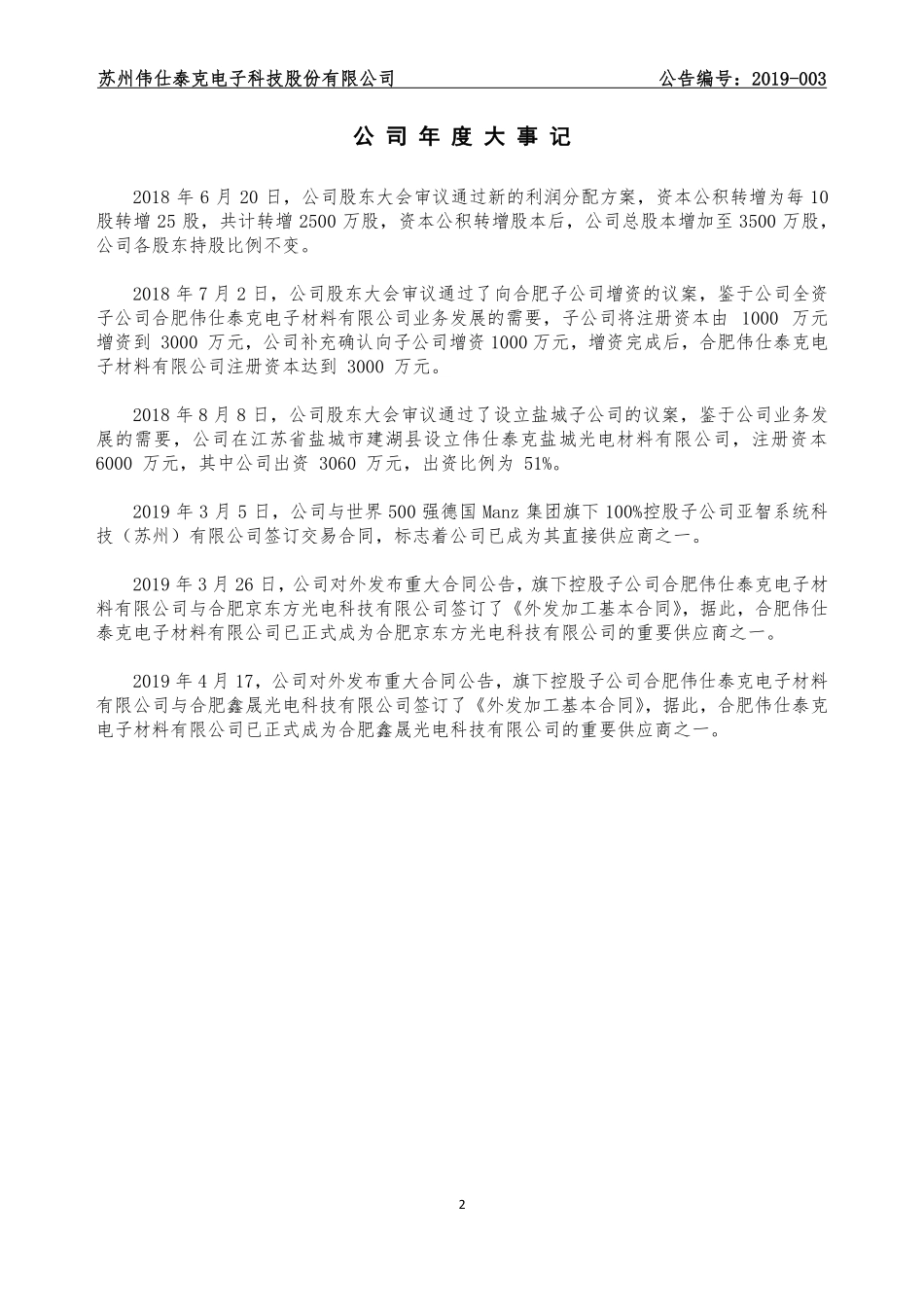 834292_2018_伟仕泰克_2018年年度报告_2019-04-24.pdf_第2页