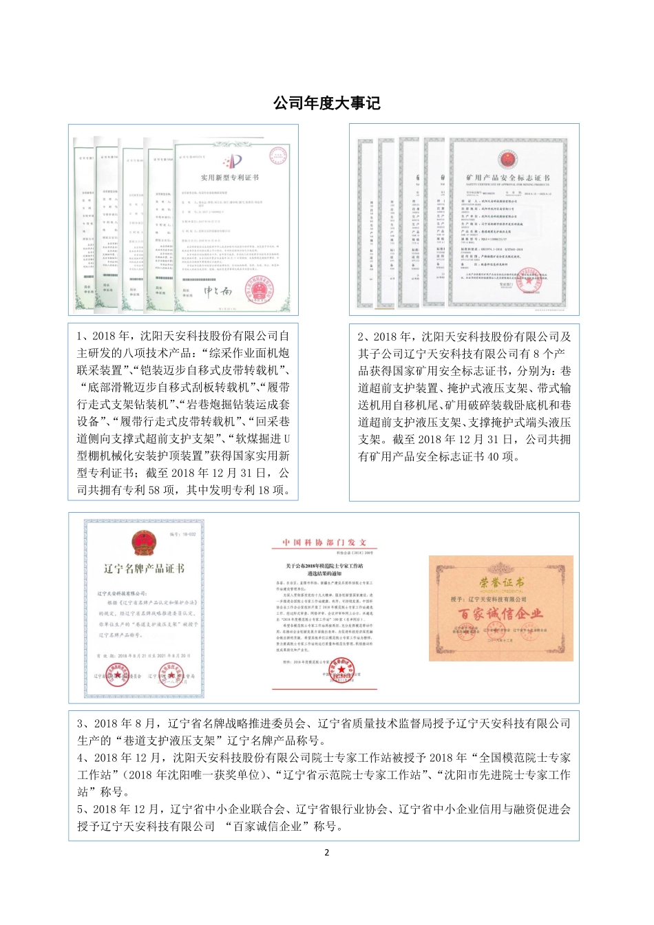 834661_2018_天安科技_2018年年度报告_2019-04-17.pdf_第2页