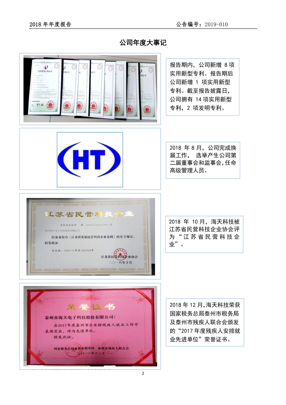 834814_2018_海天科技_2018年年度报告_2019-04-29.pdf_第2页