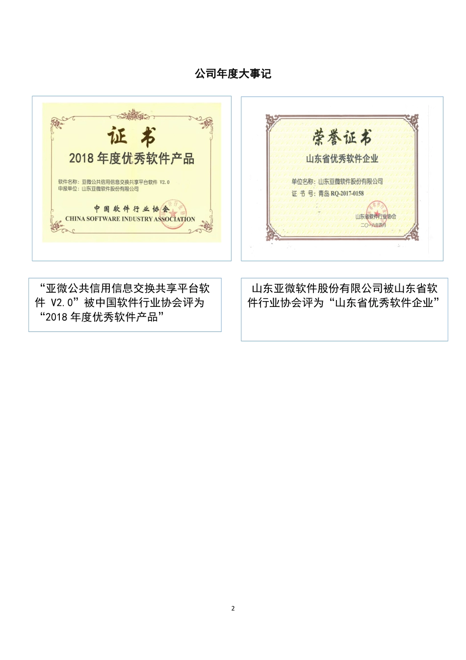 835203_2018_亚微软件_2018年年度报告_2019-04-01.pdf_第2页