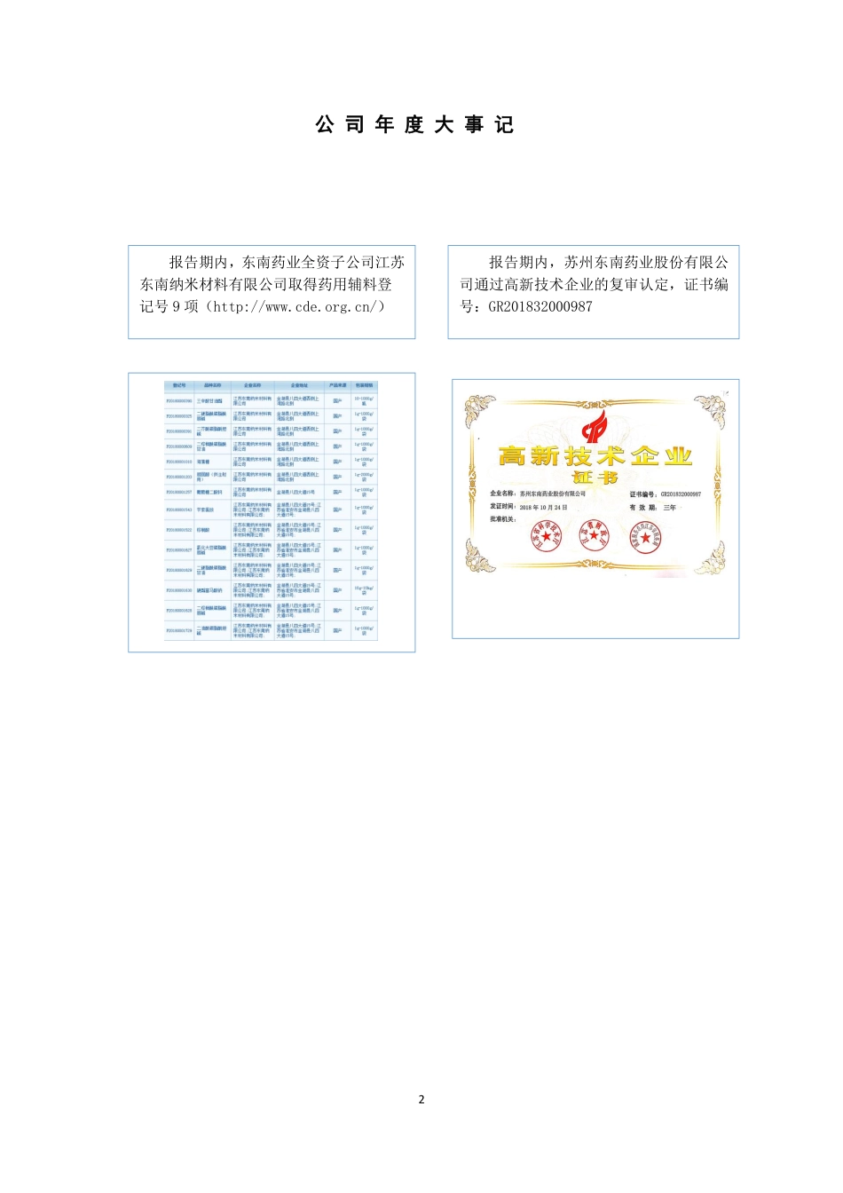 831869_2018_东南药业_2018年年度报告_2019-04-11.pdf_第2页