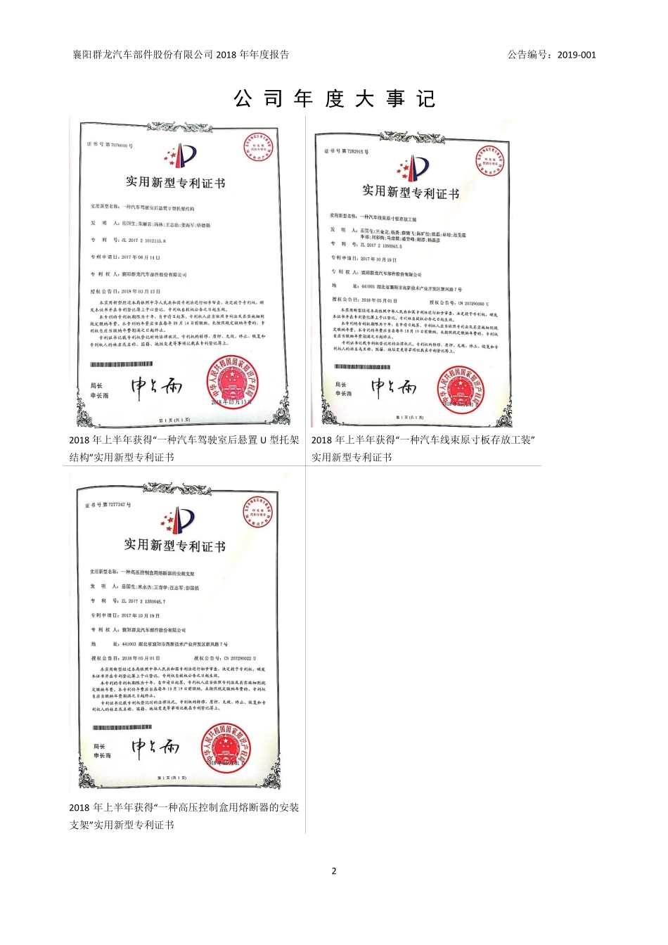 832592_2018_群龙股份_2018年年度报告_2019-04-17.pdf_第2页