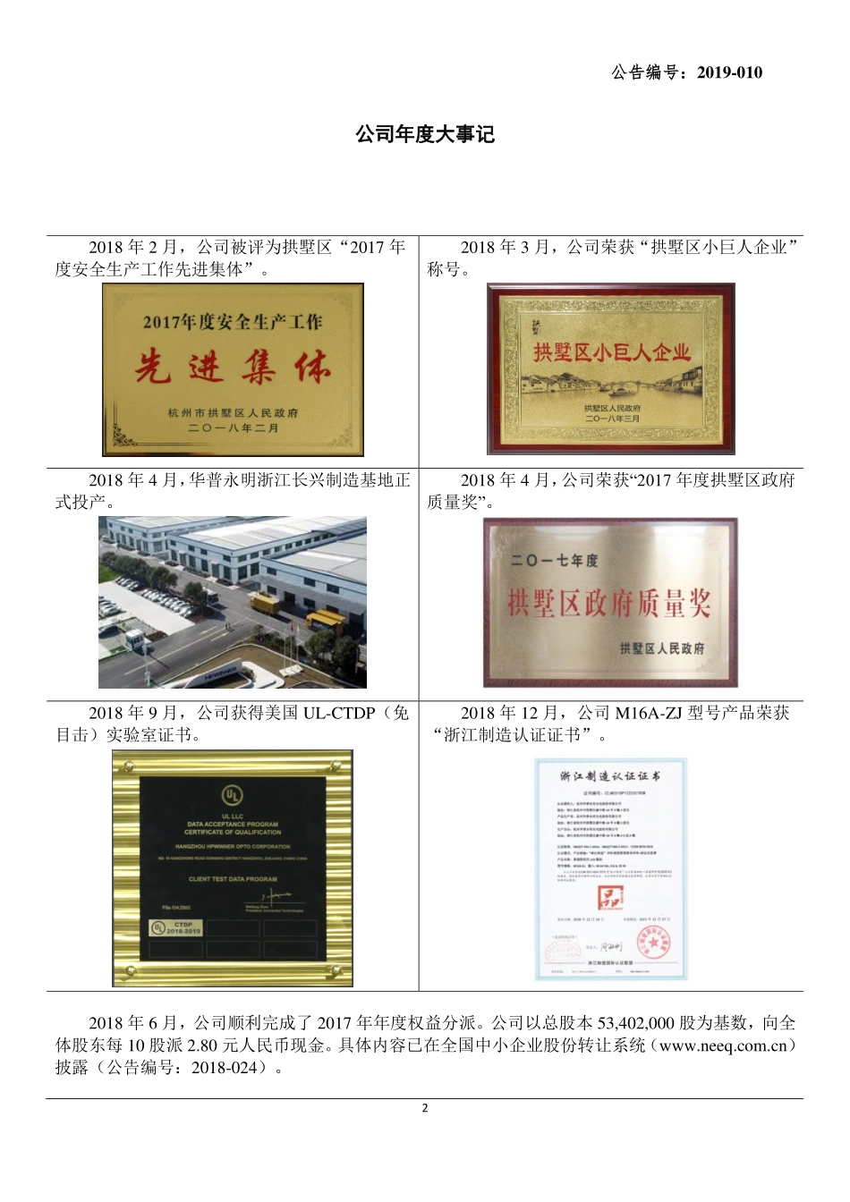 833888_2018_华普永明_2018年年度报告_2019-04-23.pdf_第2页