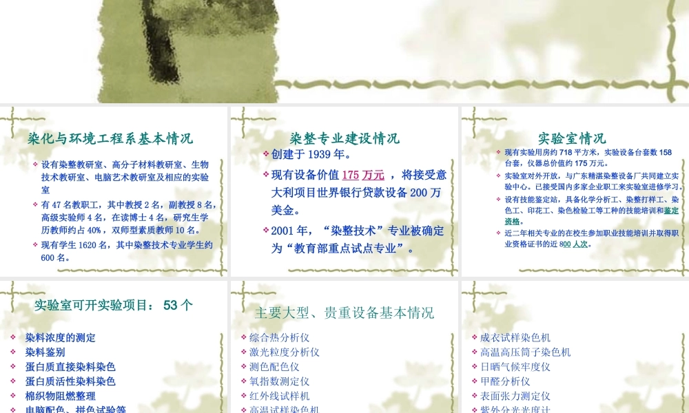 印染技术实训中心”项目可行性报告.ppt