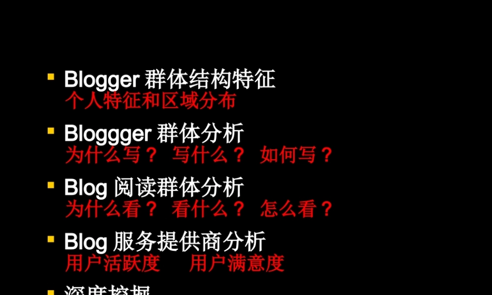 全球中文博客调查报告.ppt