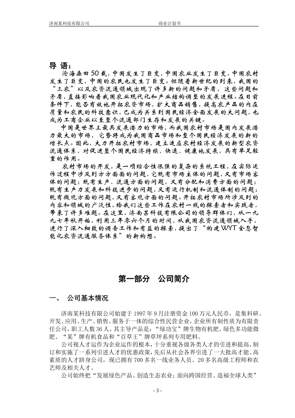 济南某科技有限公司商业计划书.doc_第3页