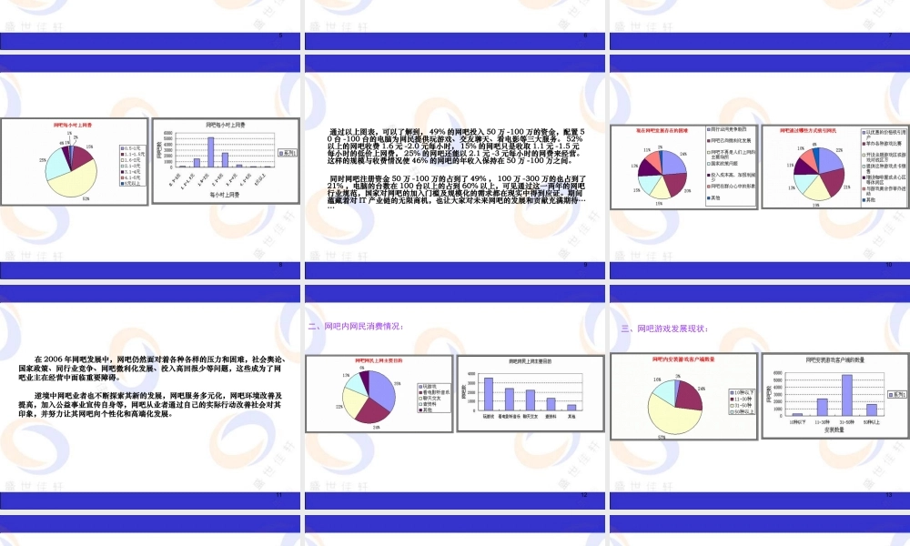 网吧行业调查报告2006.ppt