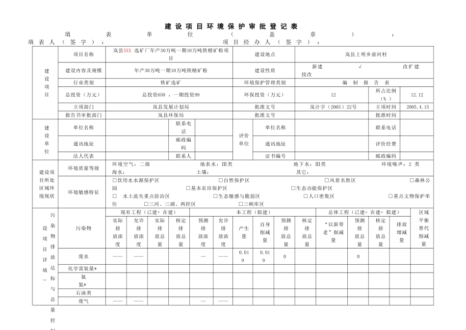 建设项目环境影响审批表.doc_第1页