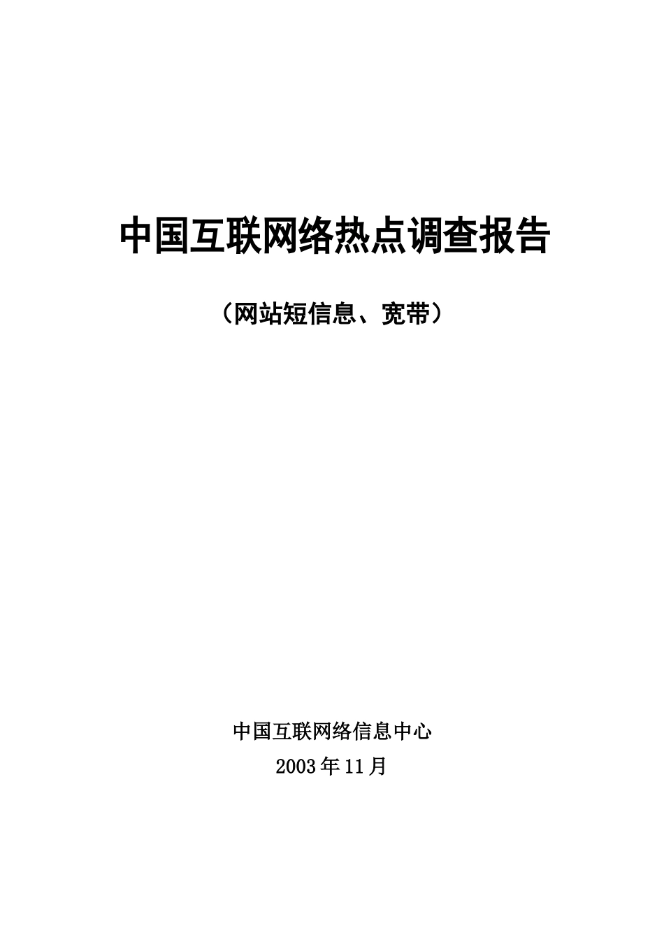 中国互联网络调查报告(2006).doc_第1页