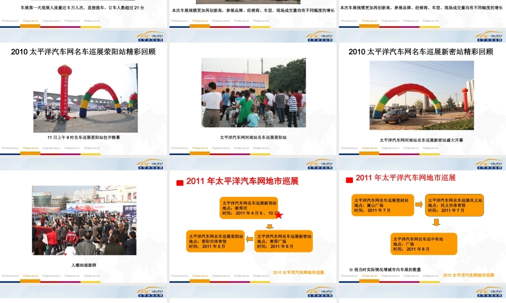 2011太平洋汽车网地市巡展方案终极版.ppt