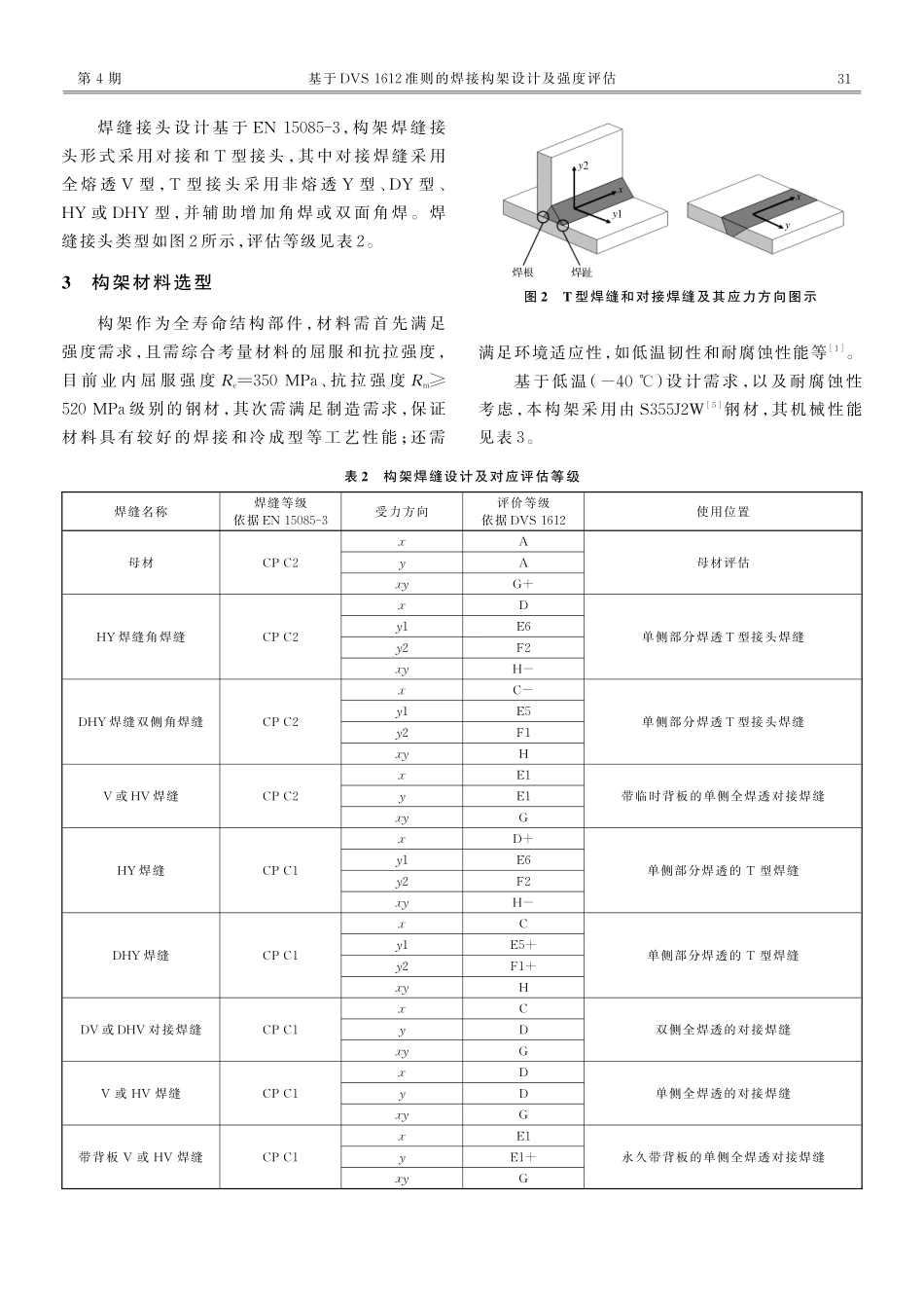 基于DVS 1612准则的焊接构架设计及强度评估.pdf_第3页