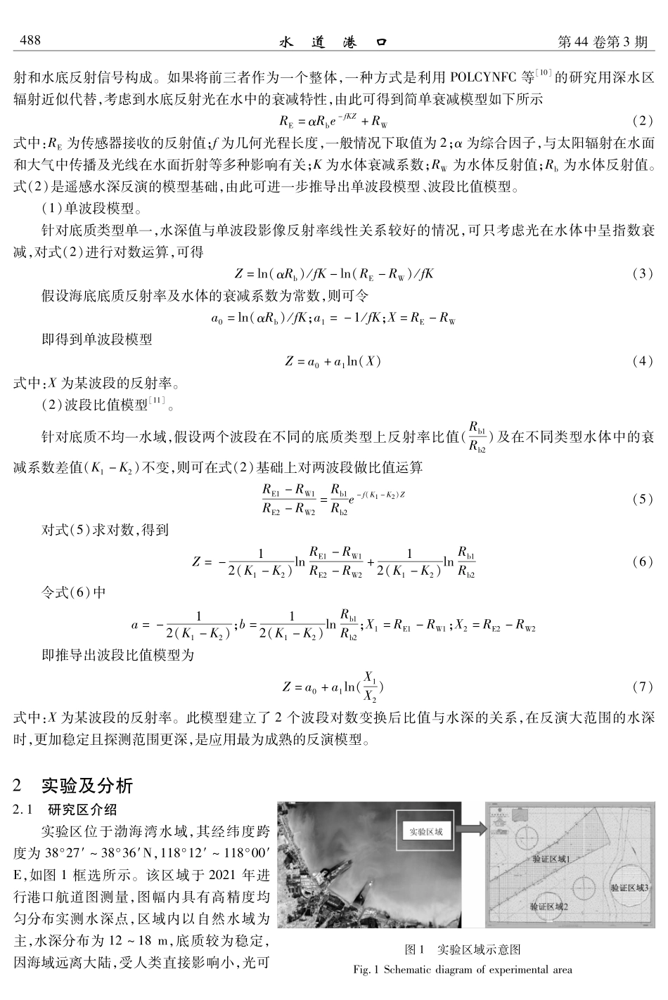 基于Landsat 8 OLI遥感影像的浅海水深反演研究.pdf_第2页