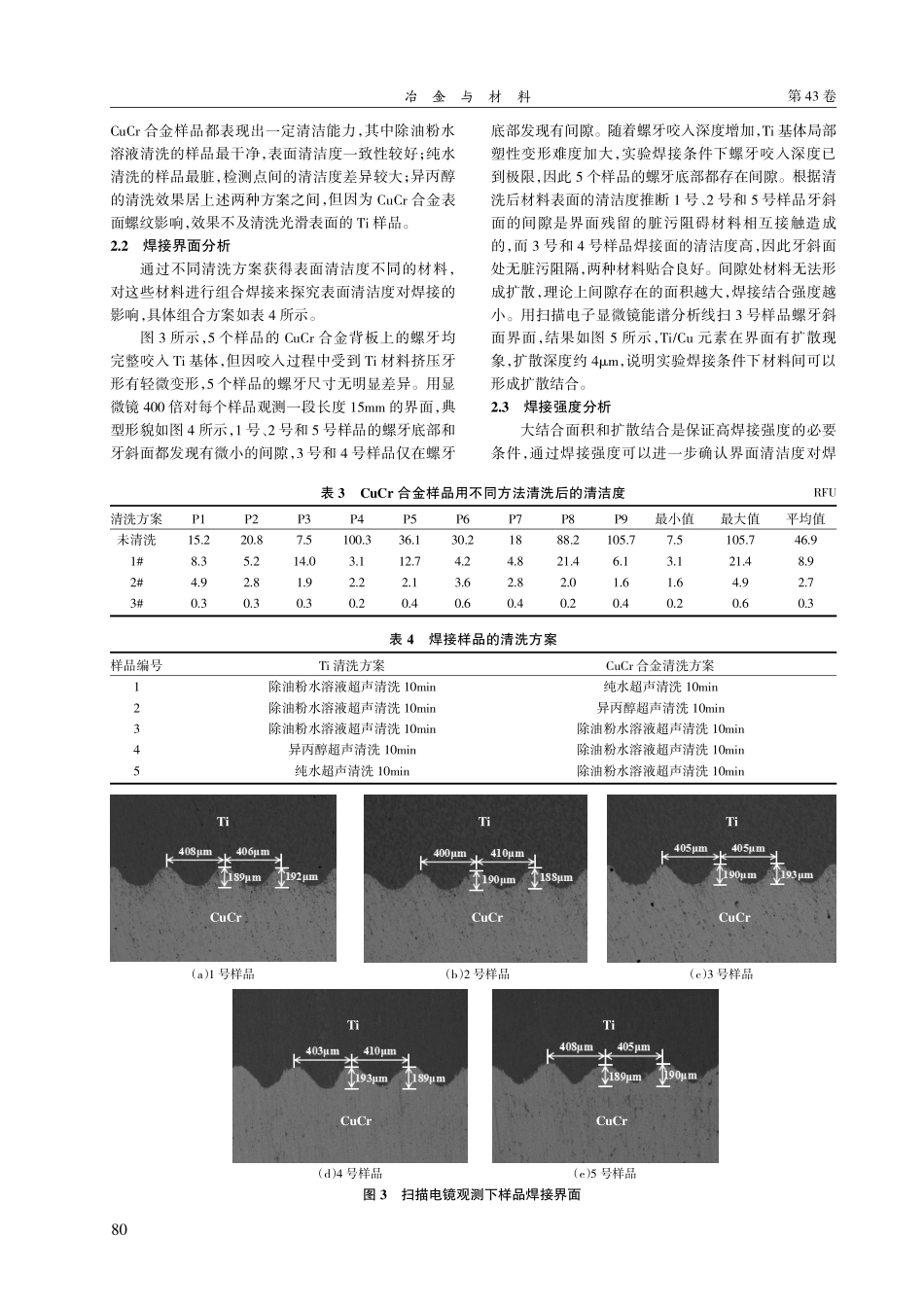 焊接面清洁度对高纯Ti靶材扩散焊接的影响.pdf_第2页