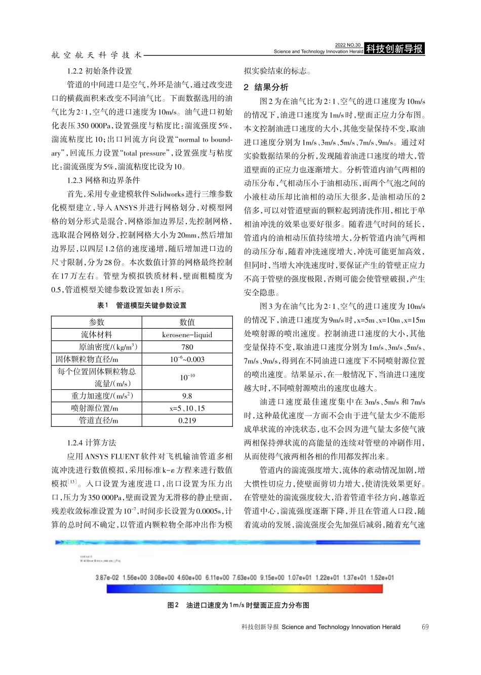 基于FLUENT的飞机输油管道气液两相流冲洗研究.pdf_第3页
