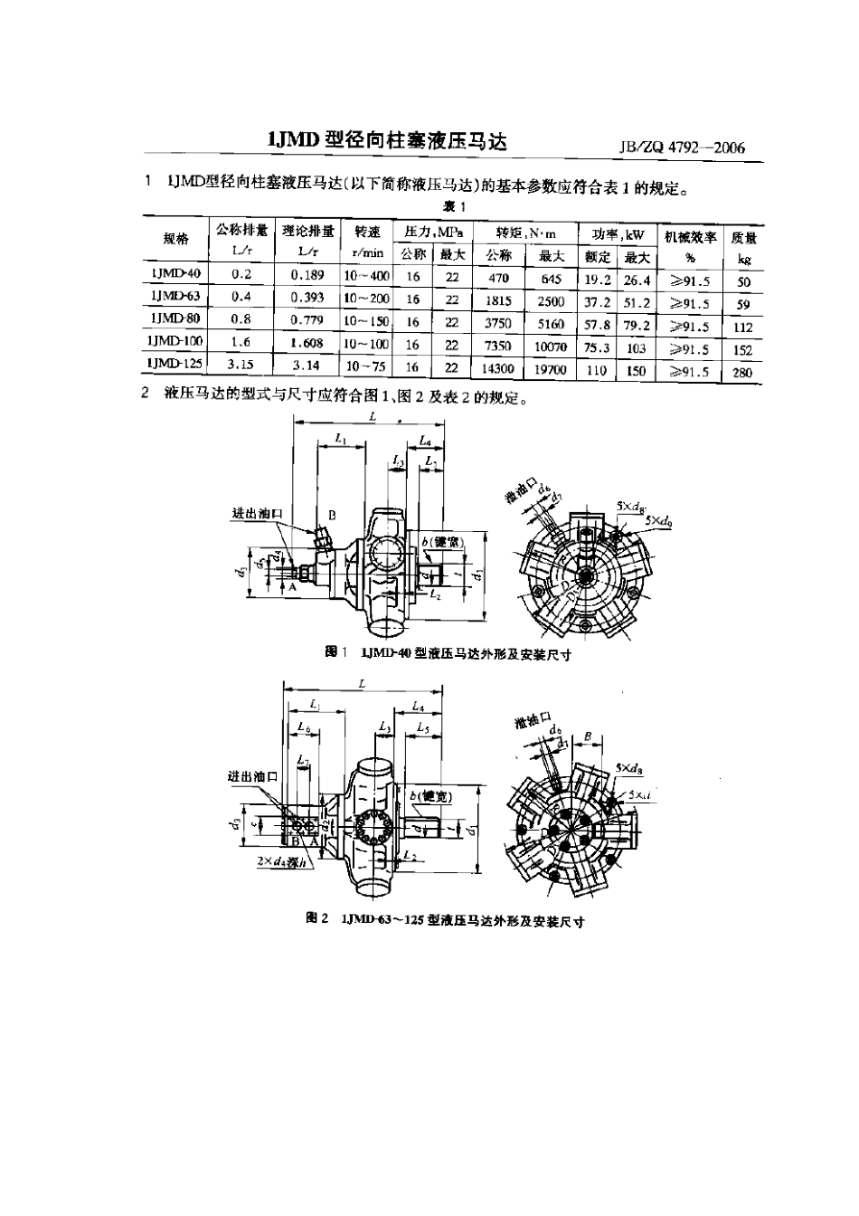 [www.staffempire.com]-JBZQ 4792-2006 IJMD型径向柱塞液压马达.pdf_第1页