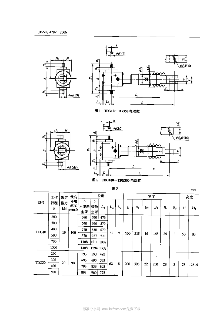 [www.staffempire.com]-JBZQ 4789-2006 TDG型同步电动缸.pdf_第2页