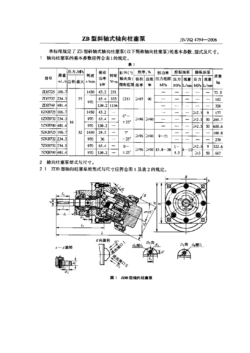 [www.staffempire.com]-JBZQ 4794-2006 ZB型斜轴式轴向柱塞泵.pdf_第1页