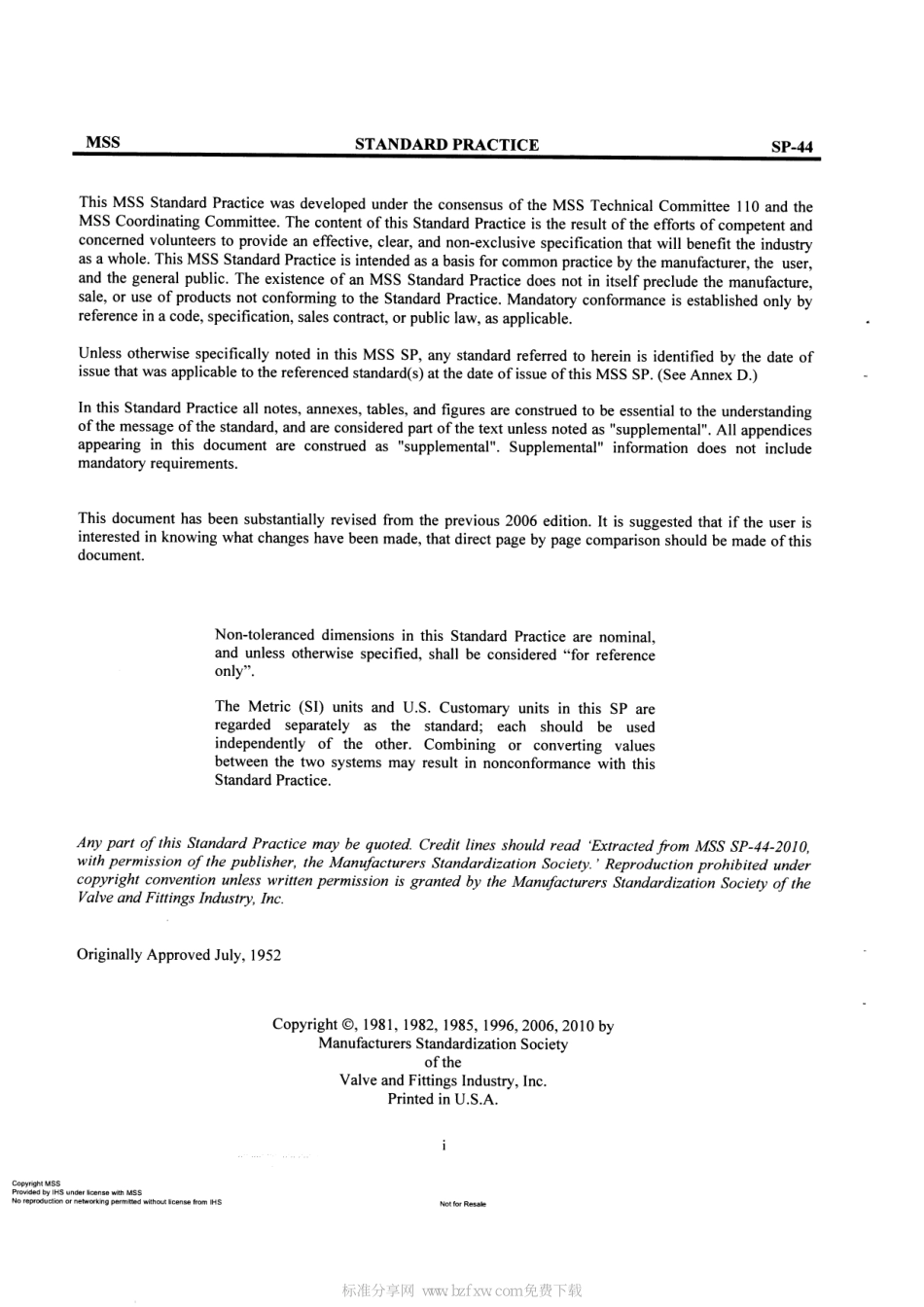 [www.staffempire.com]-MSS SP-44-2010 钢制管道法兰 Steel Pipeline Flanges.pdf_第2页