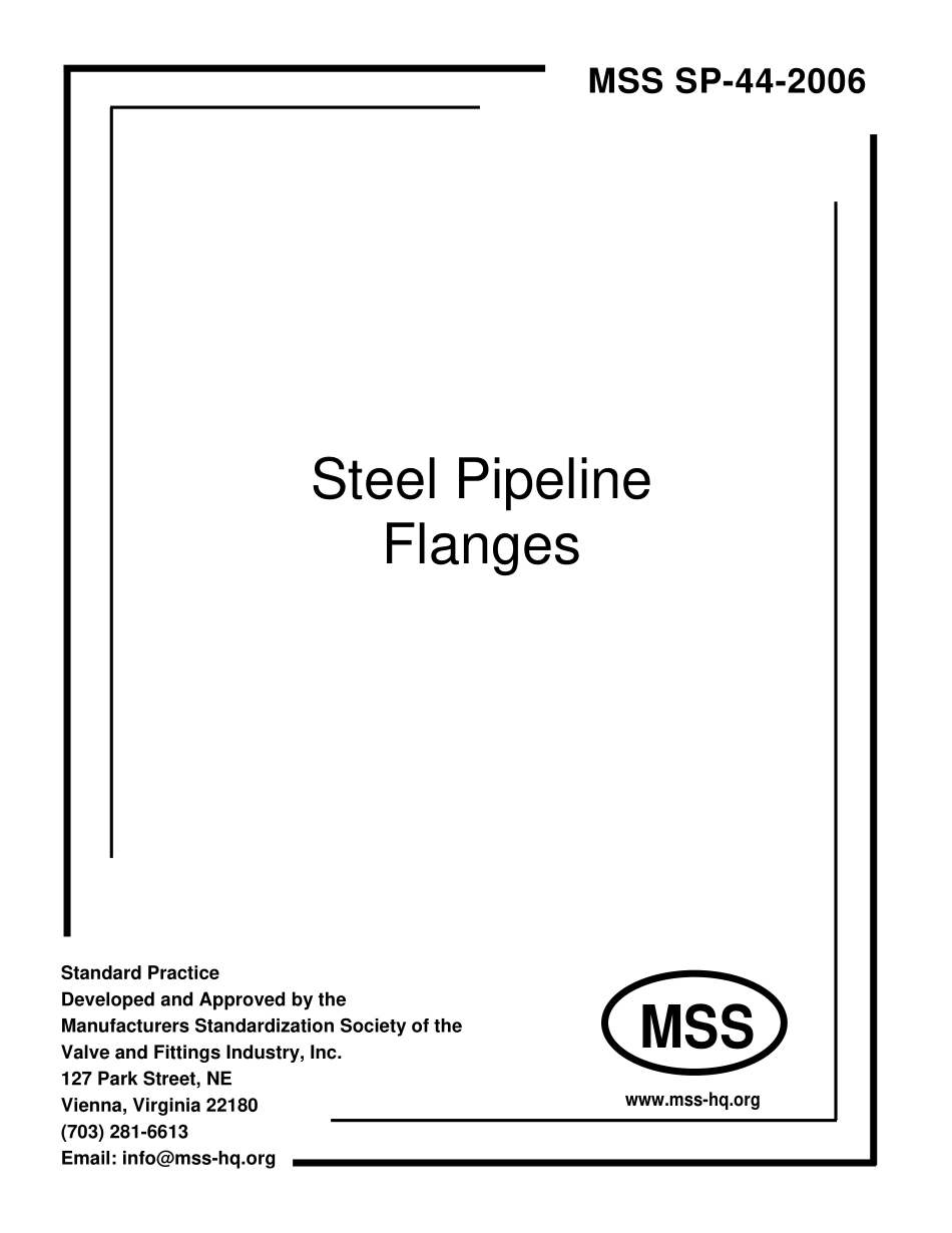 [www.staffempire.com]-MSS SP-44-2006 钢制管道法兰.pdf_第1页