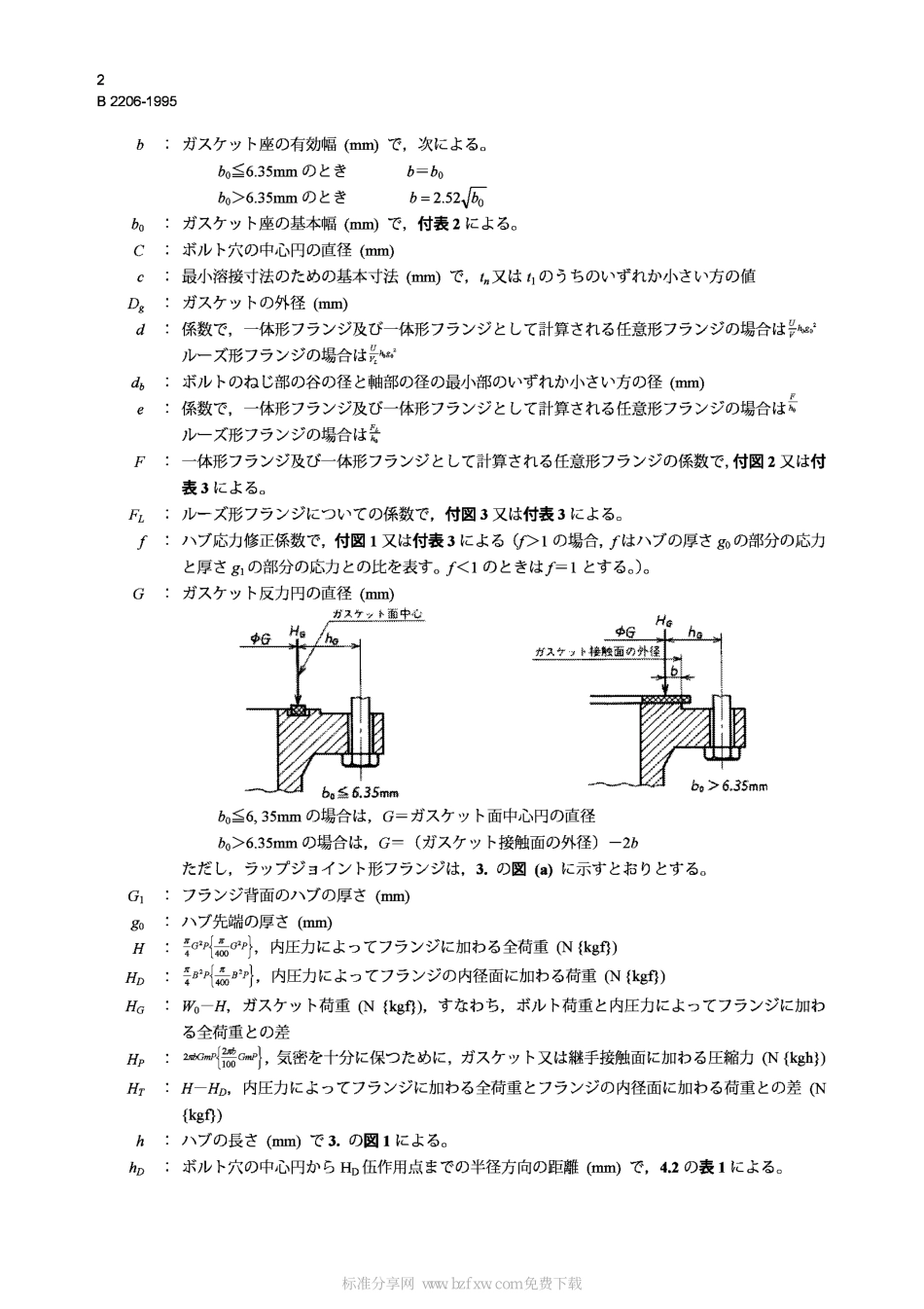 [www.staffempire.com]-JIS B2206-1995 Basis for calculation of aiuminium alloy pipe flanges.pdf_第2页