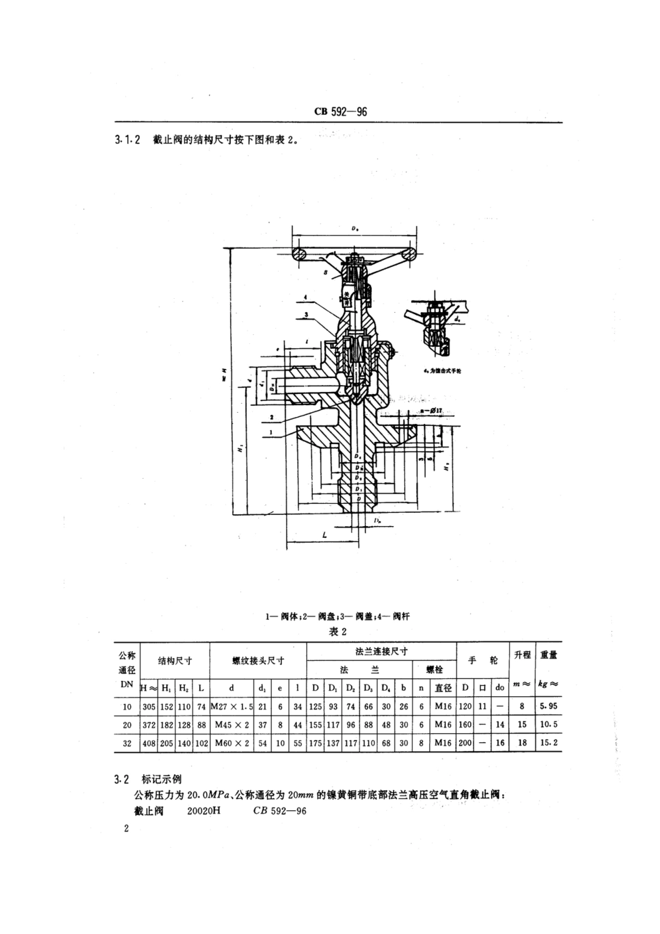 [www.staffempire.com]-带底部法兰高压空气直角截止阀规范（CB592-96）.pdf_第3页