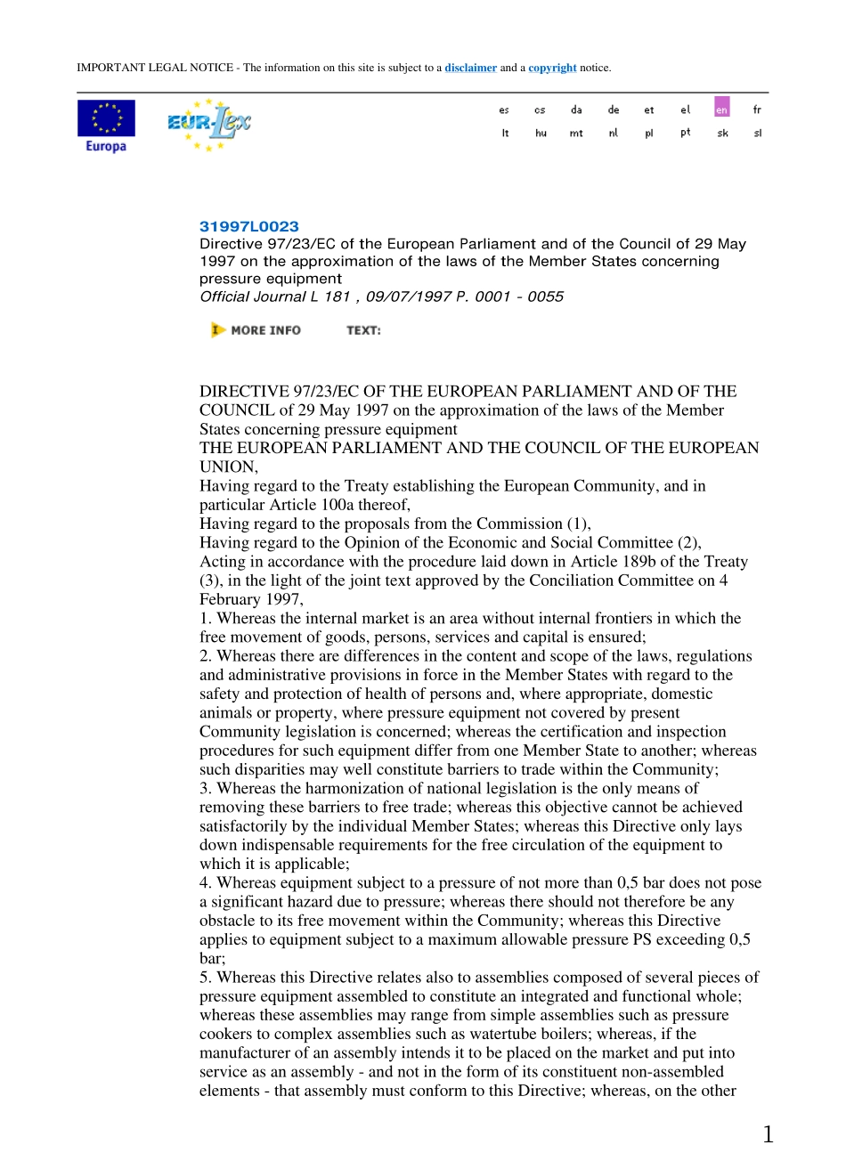 [www.staffempire.com]-PED-97-23-EC压力设备指令-英文版.pdf_第1页