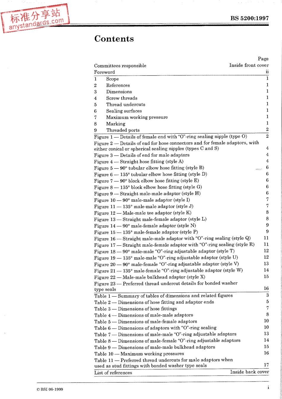BS 5200-1997水管接头和转接器的尺寸规范.pdf_第3页