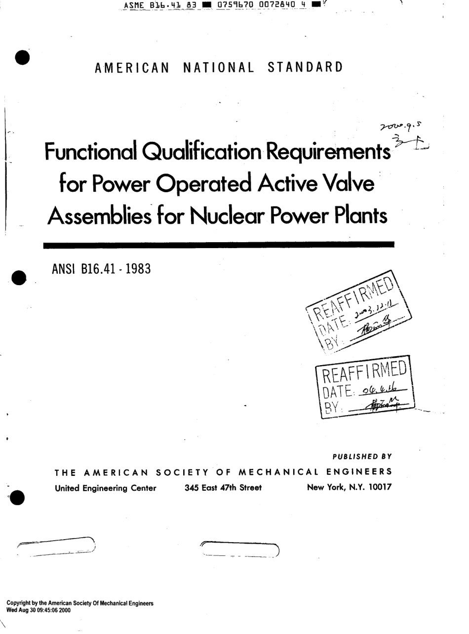 副本(1)[www.staffempire.com]-ASME B16.41-1983 核电厂的电动活跃阀门组件的功能资格要求.pdf_第1页